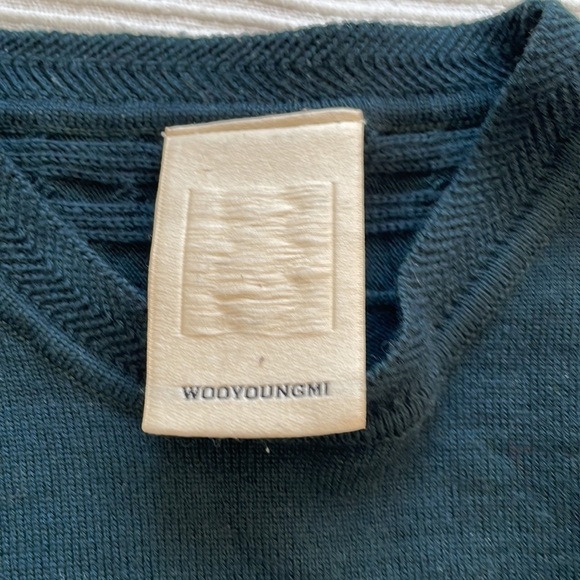 WOOYOUNGMI Deep Teal Wool Sweater SIze Small - Picture 4 of 11
